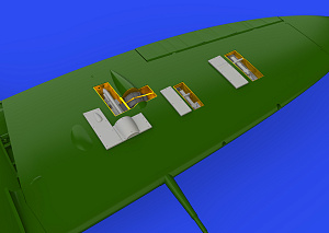 Additions (3D resin printing) 1/48 Supermarine Spitfire Mk.IIb gun bays 3D-Printed (designed to be used with Eduard Models kits) 