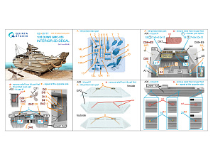 GMC DUKW-353 3D-Printed & coloured Interior on decal paper (I Love Kit) (with 3D-printed resin parts) 