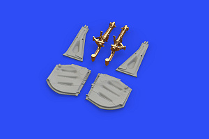Aircraft detailing sets (metal) 1/48 North-American P-51D-5 Mustang undercarriage legs BRONZE (designed to be used with Eduard kits) 