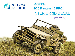 Bantam 40 BRC 3D-Printed & coloured Interior on decal paper (Mini Art)