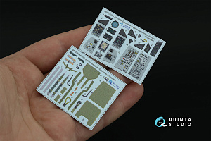 Eurofighter Typhoon Single-seater (Powered-up Displays) 3D-Printed & coloured Interior on decal paper (Trumpeter)