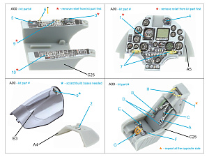 A-4M Skyhawk 3D-Printed & coloured Interior on decal paper (Hobby Boss)