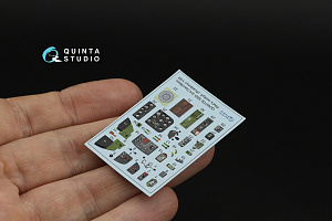 SBD-3/SBD-4 Dauntless Pilot's cockpit 3D-Printed & coloured Interior on decal paper (Accurate Miniatures/Academy/etc)