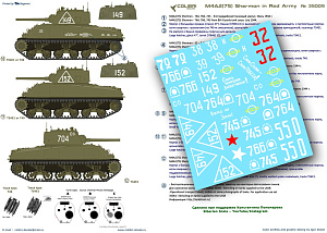 Decal 1/35 M4A2 Sherman in Red Army Part I (Colibri Decals)