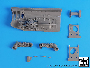 Additions (3D resin printing) 1/48 Mil Mi-8MT engines (designed to be used with Zvezda kits) 