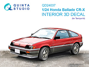 Honda Ballade CR-X 3D-Printed & coloured Interior on decal paper (Tamiya)