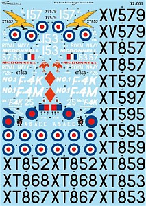 Decal 1/72 Early British McDonnell-Douglas Phantoms (Linden Hill)