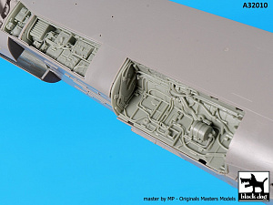 Additions (3D resin printing) 1/32 LTV A-7D/A-7E Corsair II radar + electronics+wheel bays (designed to be used with Trumpeter kits) 