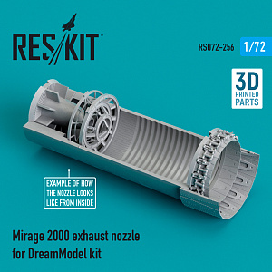 Additions (3D resin printing) 1/72 Dassault-Mirage 2000 exhaust nozzle (ResKit)