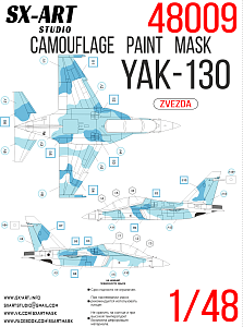 Camouflage mask 1/48 Yak-130 (Zvezda)