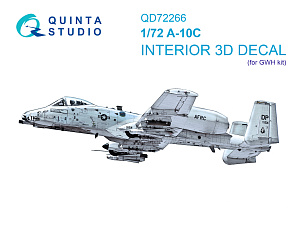 A-10C 3D-Printed & coloured Interior on decal paper (GWH)
