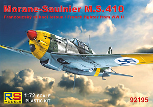 Model kit 1/72 Morane-Saulnier MS.410 4 decal variants (RS Models) (damage box)