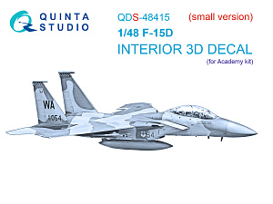 F-15D 3D-Printed & coloured Interior on decal paper (Academy) (Small version)