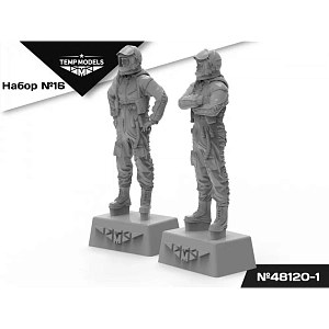 Figures (resin) 1/48 VMSK PILOTS (GSH-6) SET No. 16-1 (Temp Models)