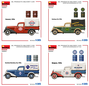 Model kit 1/35 Liefer Pritschenwagen Typ 170 Oil Products Delivery Car (MiniArt)