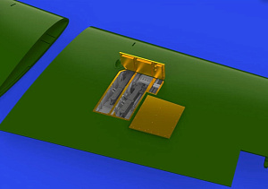 Additions (3D resin printing) 1/48 Grumman FM-2 gun bays 3D-Printed (designed to be used with Eduard Models kits) 