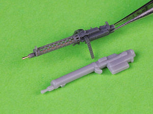 Aircraft detailing sets (resin) 1/72 German WW I machine gun Spandau LMG 08/15 (2 pcs) - with SHORT charging handle - complete guns incl. 3D resin & brass parts