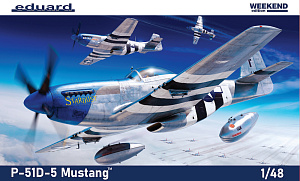 Model kit 1/48 North-American P-51D-5 Mustang Weekend edition (Eduard kits)