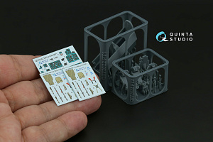 MiG-21UM 3D-Printed & coloured Interior on decal paper (KP) (with 3D-printed resin parts)