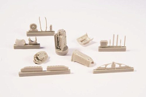 Additions (3D resin printing) 1/32 Le Rhone 9J - French WWI Rotary Engine