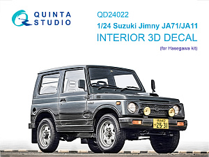 Suzuki Jimny JA71-JA11 3D-Printed & coloured Interior on decal paper (Hasegawa)