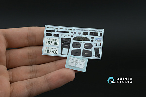 Nissan Silvia S13 3D-Printed & coloured Interior on decal paper (Aoshima) (with metal sticker parts)