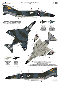 Decal 1/72 Early British McDonnell-Douglas Phantoms (Linden Hill)