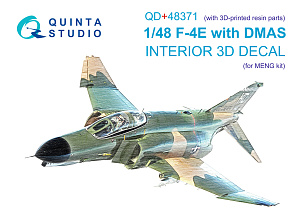 F-4E with DMAS 3D-Printed & coloured Interior on decal paper (Meng) (with 3D-printed resin parts)
