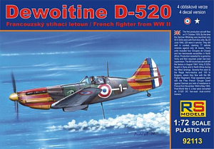 Model kit 1/72 Dewoitine D.520 (RS Models)