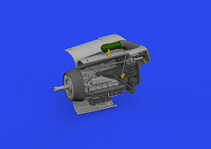 Additions (3D resin printing) 1/72 Messerschmitt Bf-109F engine 3D-Printed 1/72 (designed to be used with Eduard kits) 