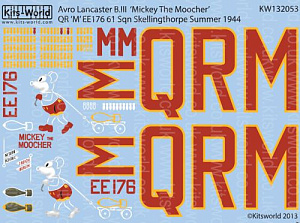 Decal 1/32 Avro Lancaster B.I/III 'Mickey The Moocher' (Kits-World)