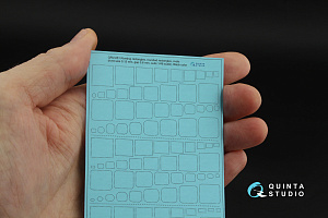 Riveting rectangles, rounded rectangles and ovals (rivet size 0.15 mm, gap 0.6 mm, suits 1/48), Black color