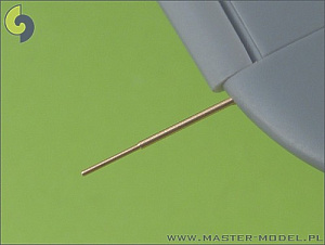 Aircraft guns (brass)  1/48 Messerschmitt Bf-109G-5 - Messerschmitt G-14, K armament set (MG.131 tips) and Pitot Tube