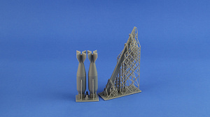 Additions (3D resin printing) 1/32 IAF500kg bombs 2 pcs. set (KepModels)