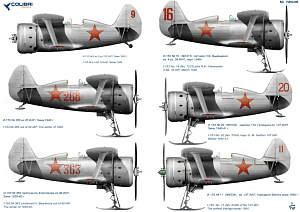 Decal 1/72 I-153/ I-15 bis winter war 1939-40. (Colibri Decals)