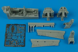 Additions (3D resin printing) 1/72 McDonnell F-15E Strike Eagle cockpit set (designed to be used with Academy kits) 