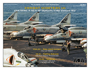 Decal 1/32 Combat Scooters (4) - USN/USMC Douglas A-4E/A-4F Skyhawks in the Vietnam War(AOA Decals)