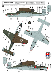 Model kit 1/32 Heinkel He-162A-1 Salamander (Hobby 2000)