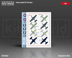 Decal 1/48 Fairey Gannet AS.1/AS.4/T.2/T.5/ECM.4 (Kits-World)