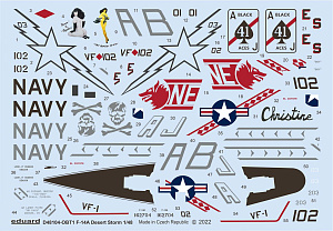 Decal 1/48 F-14A Desert Storm (TAM)