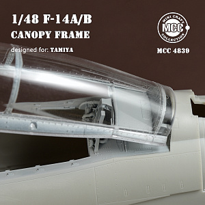 Additions (3D resin printing) 1/48 Grumman F-14A/F-14B Tomcat canopy frame (designed to be used with Tamiya kits) (MCC)