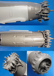 Additions (cast) 1/48 Henschel Hs 123 A/B Exterior Detail Set (ESC/ITA/REV/TAM kit) (Vector) 