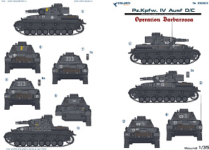 Decal 1/35 Pz.Kpfw. IV Ausf.D/C Operation Barbarossa (Colibri Decals)