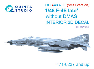 F-4E late without DMAS 3D-Printed & coloured Interior on decal paper (Meng) (with 3D-printed resin parts)