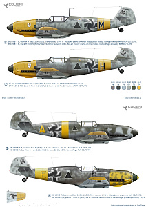 Decal 1/72 Bf-109 E (Schl)/LG 2  (Operation Barbarossa) Part II (Colibri Decals)