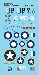 Decal 1/72 Supermarine Spitfire Mk.V / Trop - 2 decal version (AML)