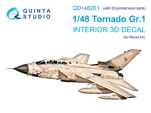 Tornado GR.1 3D-Printed & coloured Interior on decal paper (Revell) (with 3D-printed resin parts)