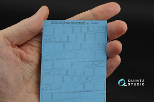 Riveting rectangles, rounded rectangles and ovals  (rivet size 0.10 mm, gap 0.4 mm, suits 1/72), Black color