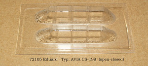Vacu Canopy 1/72 Avia CS-199 open-closed (EDU) (Rob Taurus)