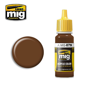 Acrylic paint CLAY BROWN (Ammo Mig) (17ml) 